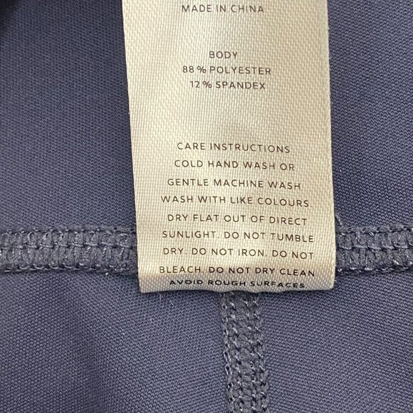 WILO The Label Navy Cobalt Blue Split Flare Leg Athletic Pants, Size S - Picture 11 of 12